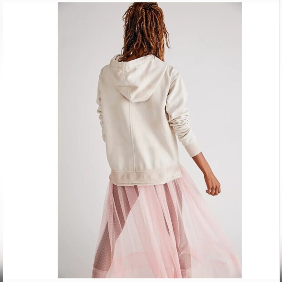 We the Free Beigey White Ombre Zuma Hoodie Sweater size Small - Picture 3 of 16